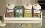 Pastel Old-Fashioned Candy Canister Set